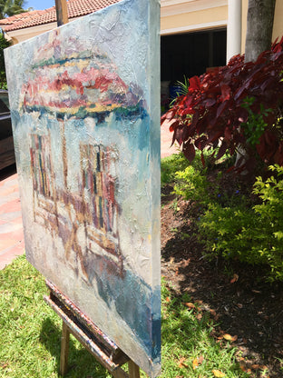 Just the Two of Us by Nava Lundy |  Side View of Artwork 