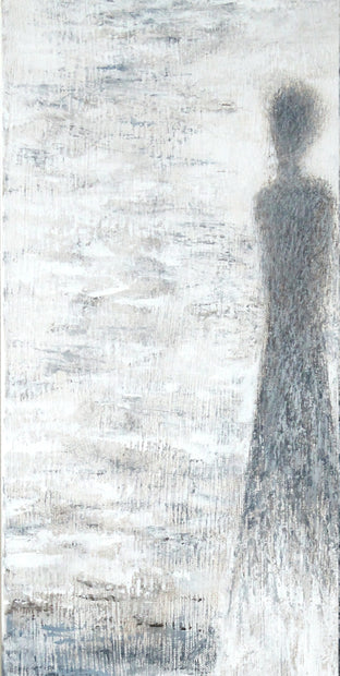 Original art for sale at UGallery.com | Who Are These Angels CXIV by Naoko Paluszak | $740 | oil painting | 30' h x 15' w | photo 3
