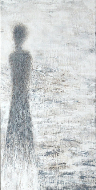 Original art for sale at UGallery.com | Who Are These Angels CXIV by Naoko Paluszak | $740 | oil painting | 30' h x 15' w | photo 4