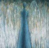 Original art for sale at UGallery.com | Who Are These Angels CXV by Naoko Paluszak | $3,225 | oil painting | 40' h x 30' w | thumbnail 4