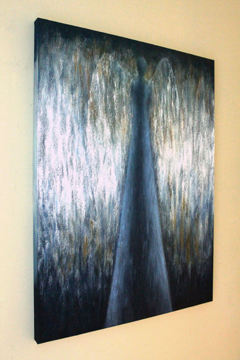 Who Are These Angels CXV by Naoko Paluszak |  Side View of Artwork 