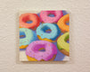 Original art for sale at UGallery.com | Donuts by Pat Doherty | $225 | oil painting | 6' h x 6' w | thumbnail 3
