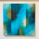 Original art for sale at UGallery.com | In the Rain 3 by Janet Hamilton | $2,900 | oil painting | 36' h x 36' w | thumbnail 3