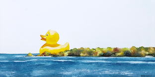 Original art for sale at UGallery.com | Duck, Duck, Cruise by Dwight Smith | $475 | watercolor painting | 9' h x 18' w | photo 1