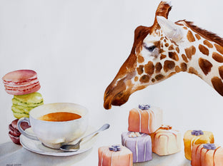 Original art for sale at UGallery.com | High Tea by Dwight Smith | $500 | watercolor painting | 12' h x 16' w | photo 1