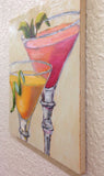 Original art for sale at UGallery.com | Happy Hour by Pat Doherty | $225 | oil painting | 6' h x 6' w | thumbnail 2