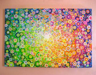 Original art for sale at UGallery.com | In Circles by Natasha Tayles | $1,050 | acrylic painting | 24' h x 36' w | photo 3