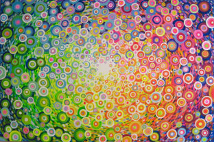 Original art for sale at UGallery.com | In Circles by Natasha Tayles | $1,050 | acrylic painting | 24' h x 36' w | photo 1