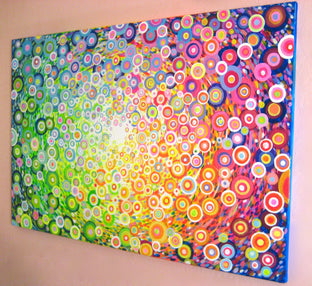 Original art for sale at UGallery.com | In Circles by Natasha Tayles | $1,050 | acrylic painting | 24' h x 36' w | photo 2