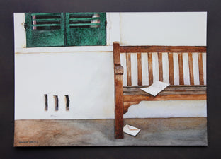 Original art for sale at UGallery.com | Note by Dwight Smith | $375 | watercolor painting | 7' h x 10' w | photo 3