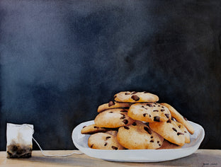 Original art for sale at UGallery.com | Tea Cookies by Dwight Smith | $475 | watercolor painting | 12' h x 16' w | photo 1