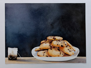 Original art for sale at UGallery.com | Tea Cookies by Dwight Smith | $475 | watercolor painting | 12' h x 16' w | photo 3
