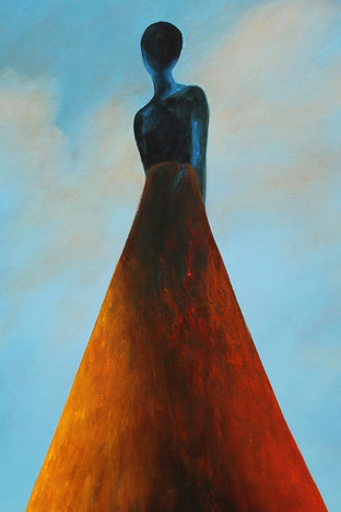 Original art for sale at UGallery.com | Who Are These Angels CXXXIV by Naoko Paluszak | $3,200 | oil painting | 48' h x 36' w | photo 4