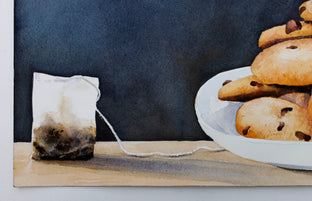 Original art for sale at UGallery.com | Tea Cookies by Dwight Smith | $475 | watercolor painting | 12' h x 16' w | photo 2