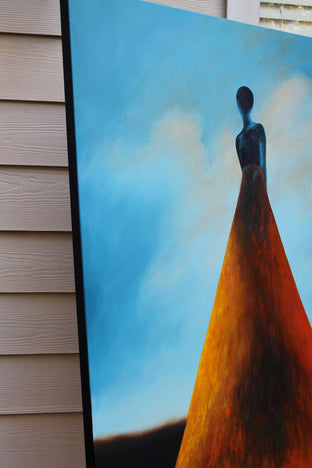 Original art for sale at UGallery.com | Who Are These Angels CXXXIV by Naoko Paluszak | $3,200 | oil painting | 48' h x 36' w | photo 2