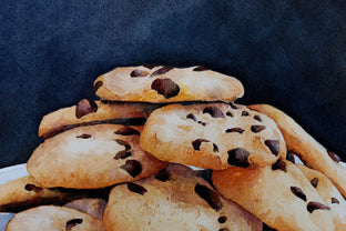 Original art for sale at UGallery.com | Tea Cookies by Dwight Smith | $475 | watercolor painting | 12' h x 16' w | photo 4