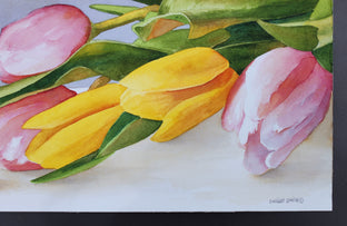 Original art for sale at UGallery.com | Support Group by Dwight Smith | $450 | watercolor painting | 9' h x 18' w | photo 2