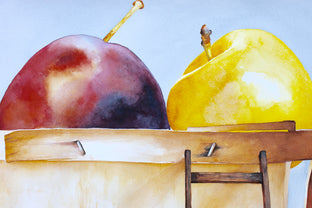Original art for sale at UGallery.com | Proper Pollination by Dwight Smith | $600 | watercolor painting | 15' h x 22' w | photo 4