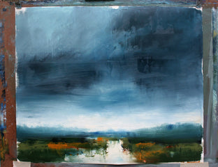 Original art for sale at UGallery.com | Weather's Rush by Ronda Waiksnis | $975 | oil painting | 31.5' h x 37' w | photo 3