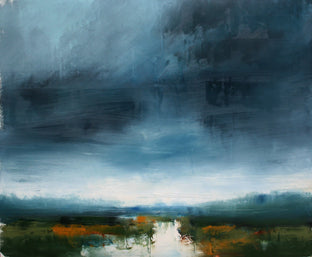 Original art for sale at UGallery.com | Weather's Rush by Ronda Waiksnis | $975 | oil painting | 31.5' h x 37' w | photo 1