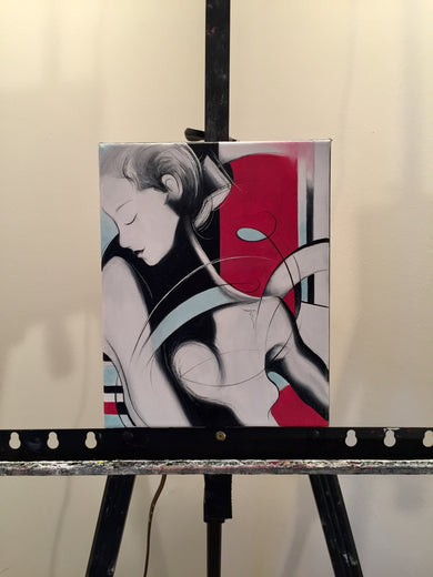 Ruby & Teal by Sumner Crenshaw |  Context View of Artwork 