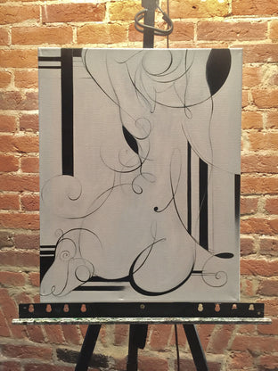 Original art for sale at UGallery.com | One Line by Sumner Crenshaw | $475 | oil painting | 20' h x 16' w | photo 3