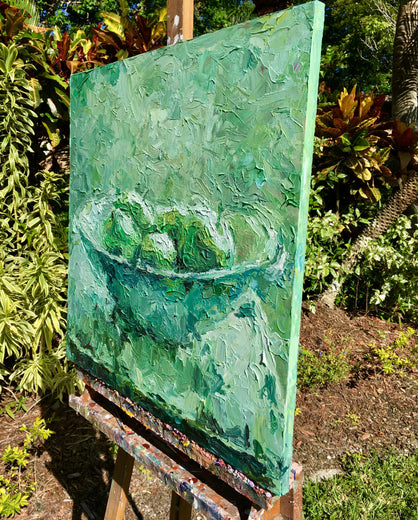 Them Apples by Nava Lundy |  Side View of Artwork 