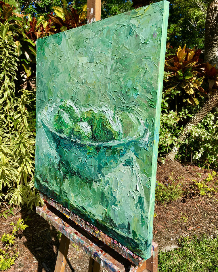 Them Apples by Nava Lundy |  Side View of Artwork 