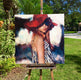 Original art for sale at UGallery.com | She Won't Look Back by Nava Lundy | $2,550 | acrylic painting | 36' h x 36' w | thumbnail 3