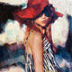 Original art for sale at UGallery.com | She Won't Look Back by Nava Lundy | $2,550 | acrylic painting | 36' h x 36' w | thumbnail 1