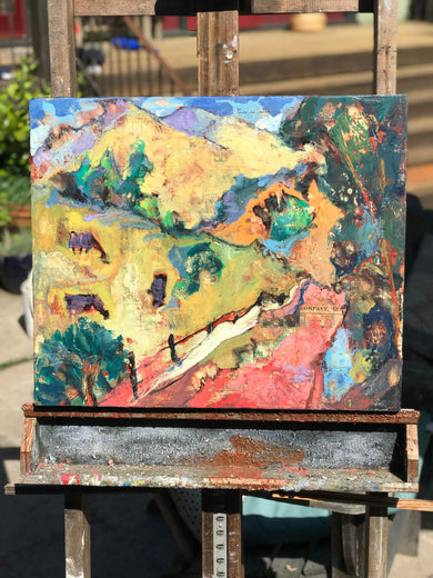 A Day on the Mountain by James Hartman |  Context View of Artwork 