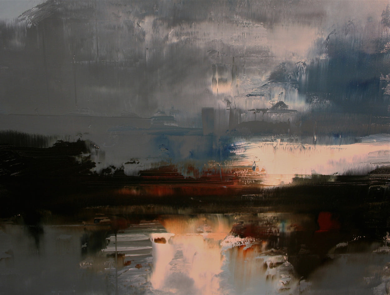 Impluse of the Sky by Ronda Waiksnis |  Closeup View of Artwork 