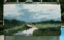 Original art for sale at UGallery.com | After Rain - Davis Stream by Ronda Waiksnis | $1,000 | oil painting | 27' h x 49' w | thumbnail 3