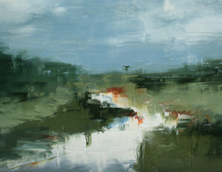 After Rain - Davis Stream by Ronda Waiksnis |   Closeup View of Artwork 