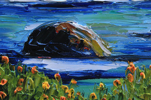 Original art for sale at UGallery.com | California Melody by Lisa Elley | $425 | oil painting | 12' h x 12' w | photo 4