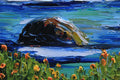 Original art for sale at UGallery.com | California Melody by Lisa Elley | $425 | oil painting | 12' h x 12' w | thumbnail 4