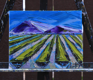 Napa Vineyard Hues by Lisa Elley |  Context View of Artwork 