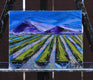 Original art for sale at UGallery.com | Napa Vineyard Hues by Lisa Elley | $300 | oil painting | 8' h x 10' w | thumbnail 3