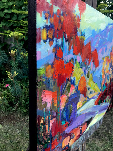Moving to the Country by James Hartman |  Side View of Artwork 