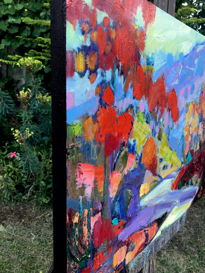 Moving to the Country by James Hartman |  Side View of Artwork 