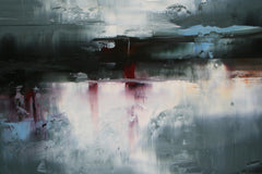 Original art for sale at UGallery.com | Hiatt Lake, Evening by Ronda Waiksnis | $750 | oil painting | 22' h x 30' w | thumbnail 3