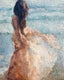 Original art for sale at UGallery.com | Feeling the Ocean Breeze by Nava Lundy | $3,275 | acrylic painting | 48' h x 36' w | thumbnail 1