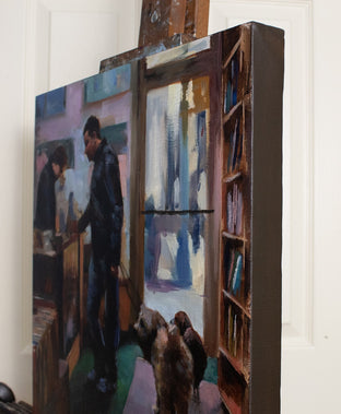 NYC Bookstore by Jonelle Summerfield |  Side View of Artwork 