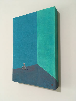 Rabbit & Seashell by Heejin Sutton |  Side View of Artwork 