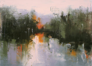 Original art for sale at UGallery.com | Stewart's Stream by Ronda Waiksnis | $750 | oil painting | 22' h x 30' w | photo 1