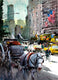 Original art for sale at UGallery.com | Rest to Central Park by Maximilian Damico | $750 | watercolor painting | 15' h x 11' w | thumbnail 1