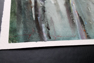 Original art for sale at UGallery.com | Paris Rainy Square by Maximilian Damico | $650 | watercolor painting | 13.5' h x 14.5' w | photo 2