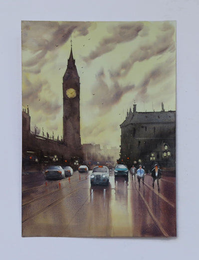 Big Ben from Westminster Bridge by Swarup Dandapat |  Context View of Artwork 