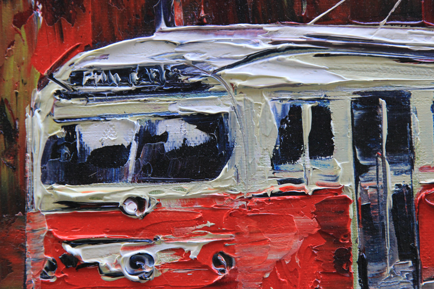 A Day in San Francisco by Lisa Elley |  Closeup View of Artwork 