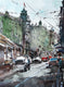 Original art for sale at UGallery.com | Prague Roads by Maximilian Damico | $750 | watercolor painting | 15' h x 11' w | thumbnail 1